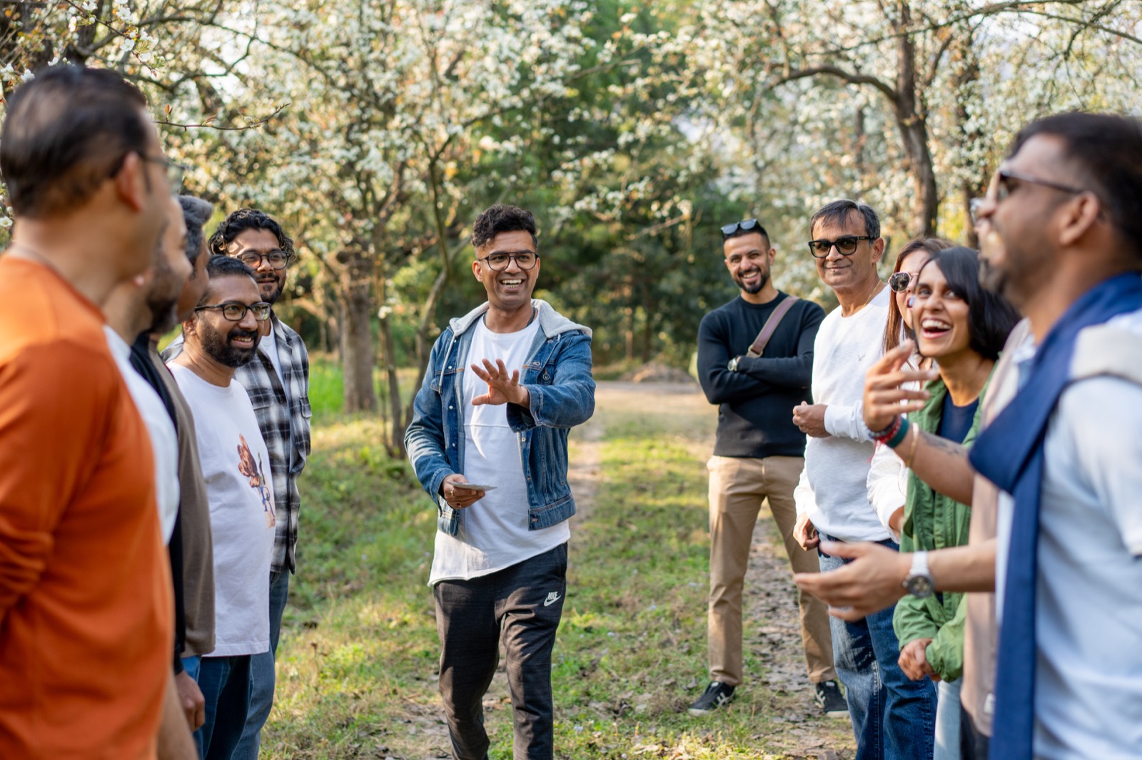 Breakthrough Weekend community in the orchard